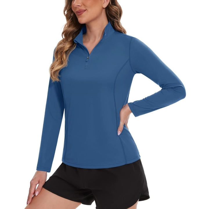 Women's Sun Protection Hiking Golf Shirts Long Sleeve - C21W325D