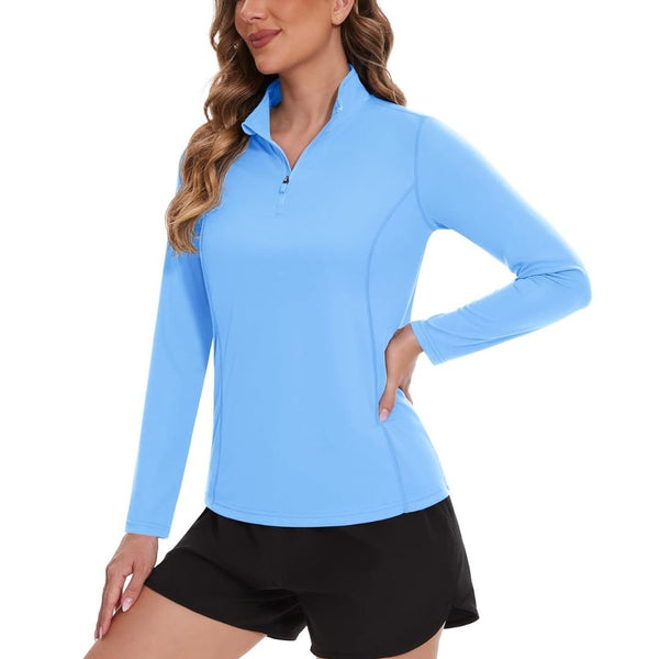 Women's Sun Protection Hiking Golf Shirts Long Sleeve - C21W325D