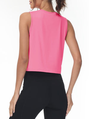 TACVASEN Rose Red Women's UPF 50+ Athletic Running Tank Tops