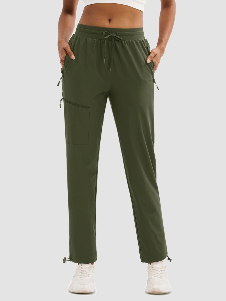 TACVASEN Army Green Women's UPF 50+ Quick Dry Lightweight Hiking Pants