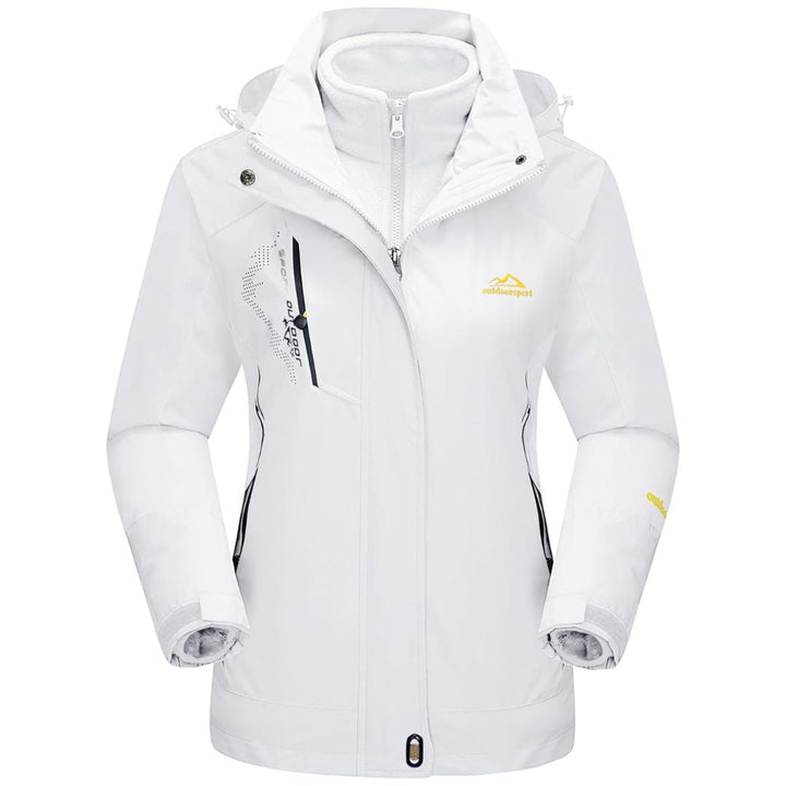 Women's Winter Coats 3 - IN - 1 Water Resistant Windproof Fleece Ski Jacket - Fall Winter 2022