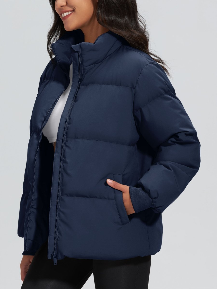 TACVASEN Navy Women's Winter Down Puffer Jackets