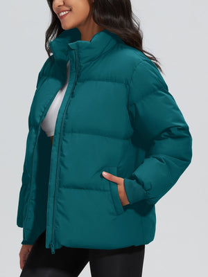 TACVASEN Emerald Green Women's Winter Down Puffer Jackets