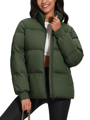 TACVASEN Army Green Women's Winter Down Puffer Jackets
