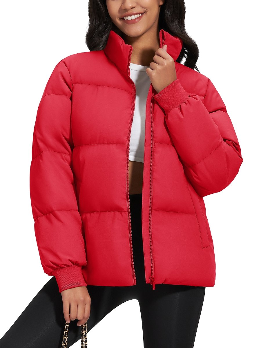 TACVASEN Tomato Women's Winter Down Puffer Jackets