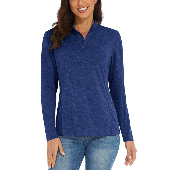 Women's UPF 50+ 1/4 Zip Quick Dry Hiking Shirts - Women's Shirts