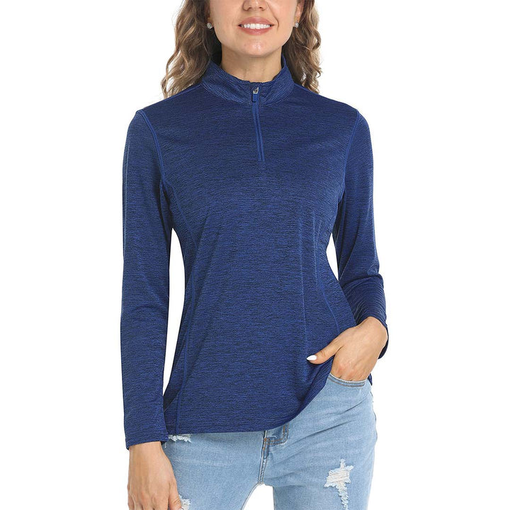 Women's UPF 50+ 1/4 Zip Quick Dry Hiking Shirts - Women's Shirts