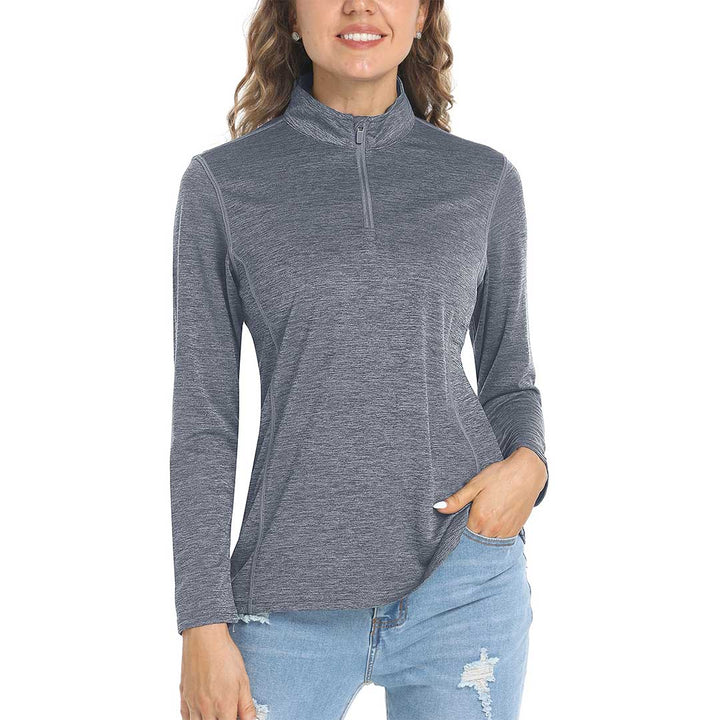 Women's UPF 50+ 1/4 Zip Quick Dry Hiking Shirts - Women's Shirts