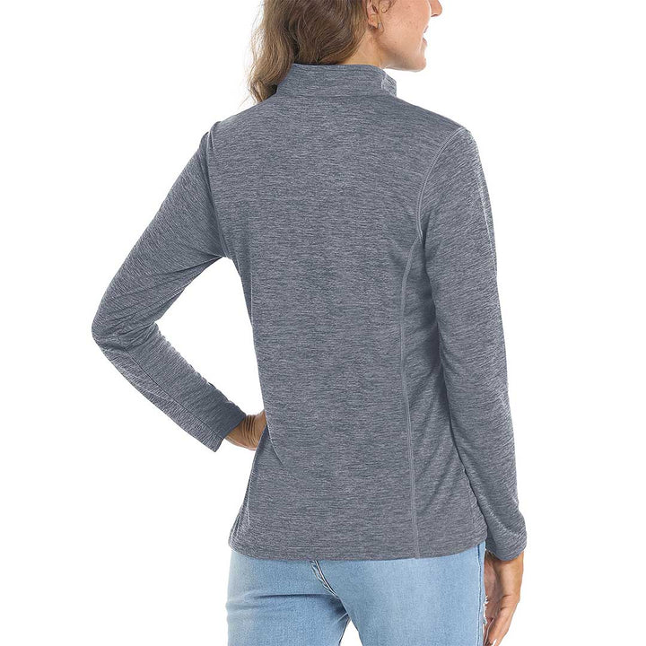 Women's UPF 50+ 1/4 Zip Quick Dry Hiking Shirts - Women's Shirts