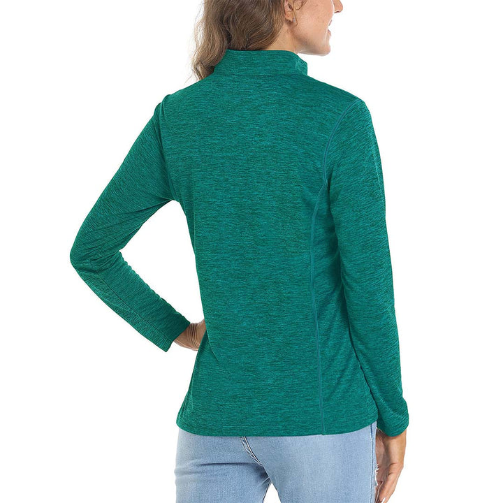 Women's UPF 50+ 1/4 Zip Quick Dry Hiking Shirts - Women's Shirts