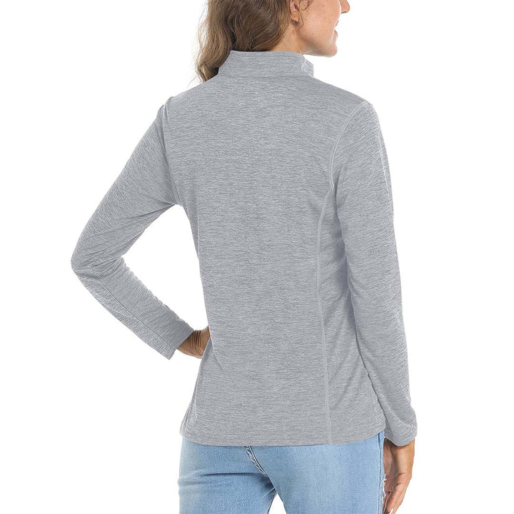 Women's UPF 50+ 1/4 Zip Quick Dry Hiking Shirts - Women's Shirts