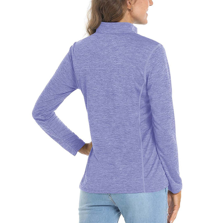 Women's UPF 50+ 1/4 Zip Quick Dry Hiking Shirts - Women's Shirts