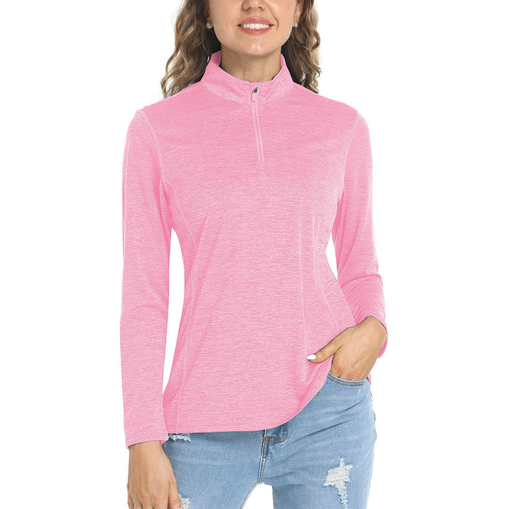 Women's UPF 50+ 1/4 Zip Quick Dry Hiking Shirts - Women's Shirts