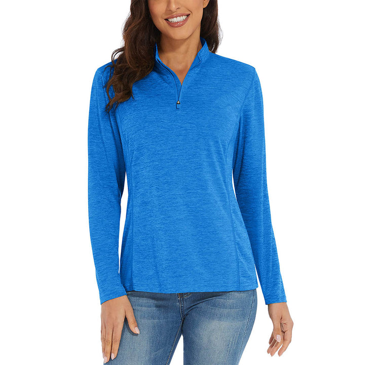 Women's UPF 50+ 1/4 Zip Quick Dry Hiking Shirts - Women's Shirts