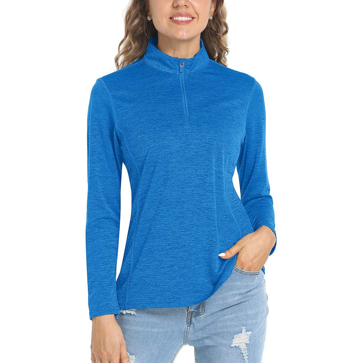 Women's UPF 50+ 1/4 Zip Quick Dry Hiking Shirts - Women's Shirts