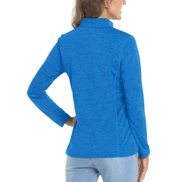 Women's UPF 50+ 1/4 Zip Quick Dry Hiking Shirts - Women's Shirts