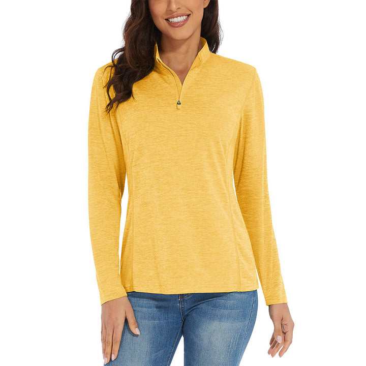 Women's UPF 50+ 1/4 Zip Quick Dry Hiking Shirts - Women's Shirts