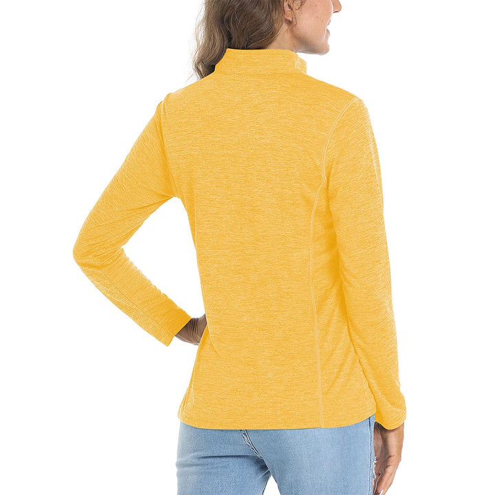 Women's UPF 50+ 1/4 Zip Quick Dry Hiking Shirts - Women's Shirts
