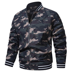 Men's Lightweight Bomber Jacket Casual Zip Up Spring Fall Windbreaker Coat - L20M202