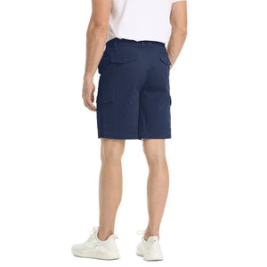 TACVASEN Navy Utility Cotton Cargo Shorts