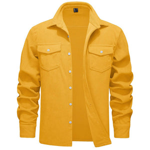 Men's Corduroy Jacket Casual Lightweight Shirt Jacket - B23M2024