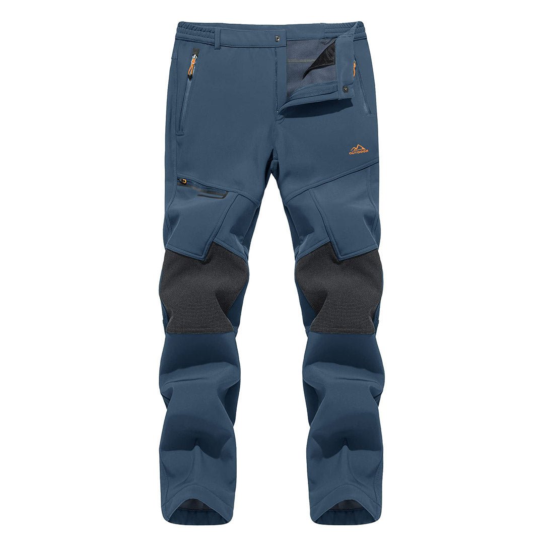 TACVASEN Dark Blue Men's Fleece Lined Windproof Water Resistant Ski Pants