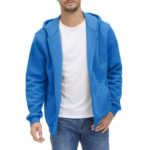 TACVASEN Blue Green Men's Full Zip - Up Casual Active Hoodie