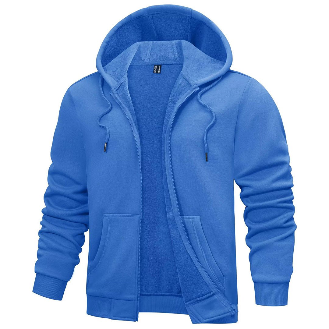 TACVASEN Azure Men's Full Zip - Up Casual Active Hoodie