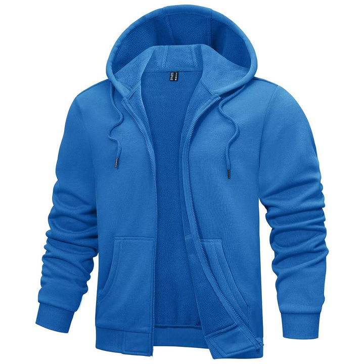 Men's Full Zip-Up Casual Active Hoodie - Men's hoodie