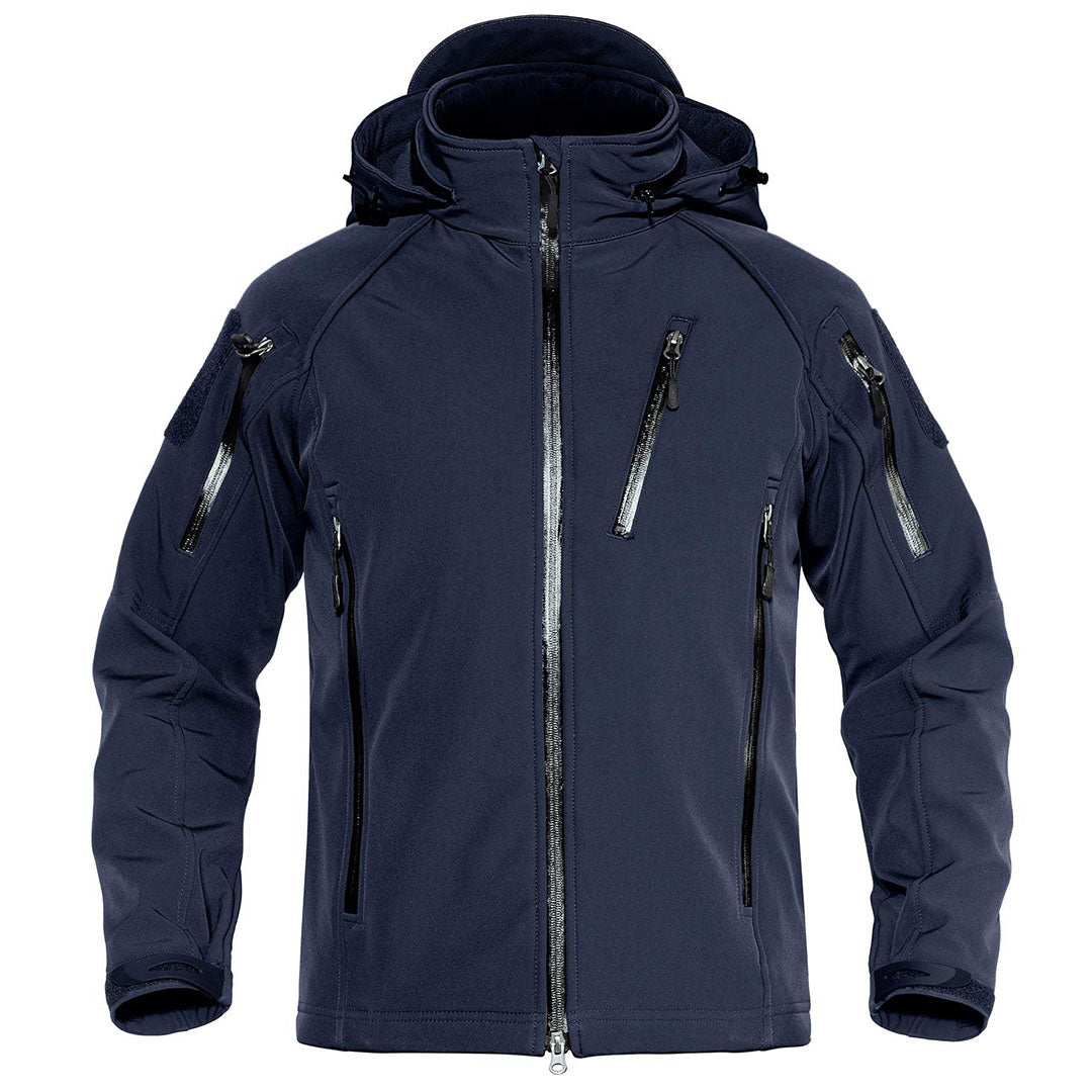 TACVASEN Navy Men's Jacket Water Resistant Windproof Tactical Coats