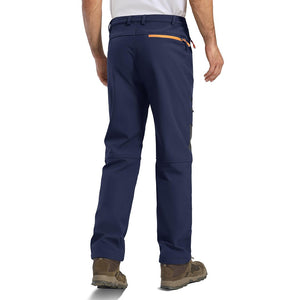 TACVASEN Navy Men's Outdoor Water Repellent Soft Shell Pants