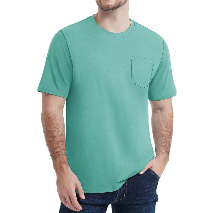 Men's Pocket Shirts Summer Casual Tee - Men's Running Shirts