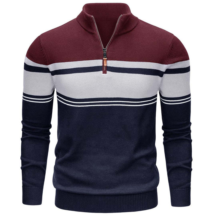 Men's Polo Sweaters Classic Cotton Knitted - Men's Sweater