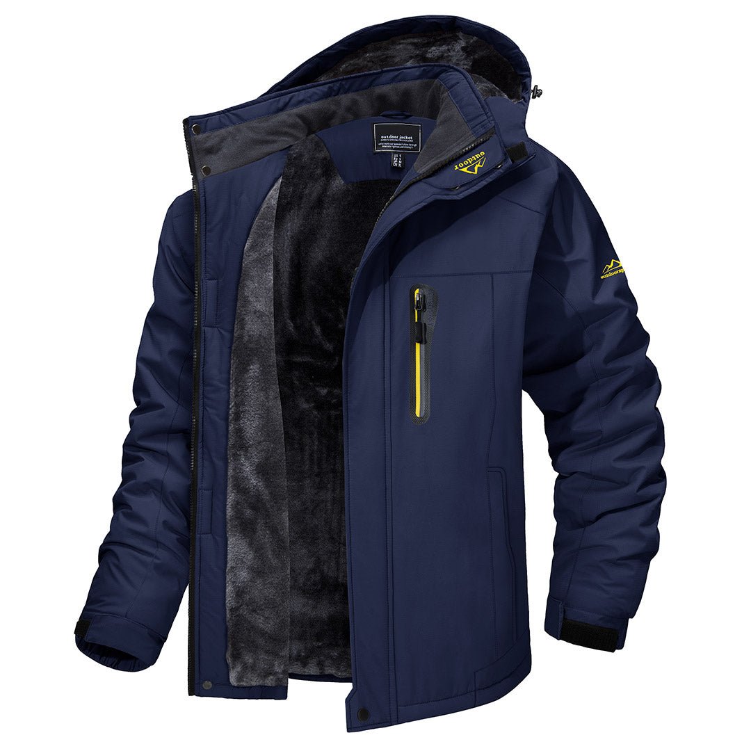 TACVASEN Dark Blue Insulated Fleece Lined Winter Ski Jacket