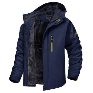 TACVASEN Dark Blue Insulated Fleece Lined Winter Ski Jacket