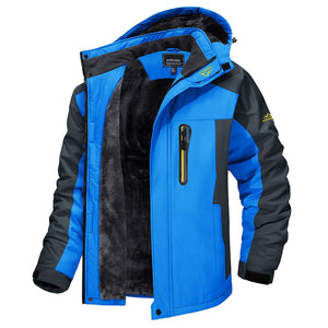 TACVASEN Sapphire Blue Insulated Fleece Lined Winter Ski Jacket