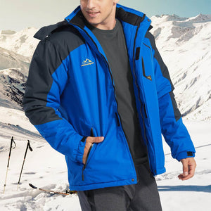 TACVASEN Royal Blue Insulated Fleece Lined Winter Snow Jacket
