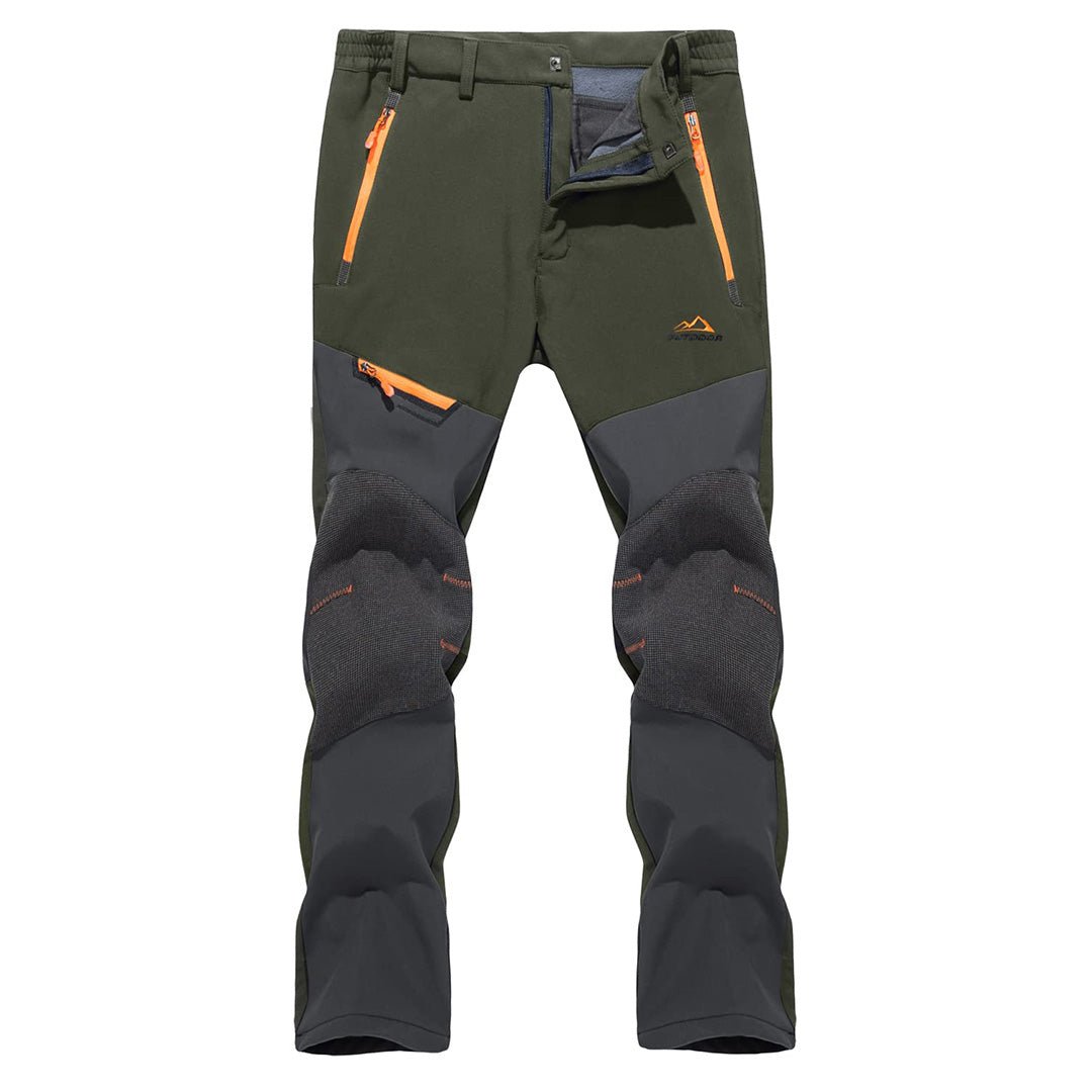 TACVASEN Army Green Men's Snow Hiking Water - Resistant Ski Fleece Lined Pants