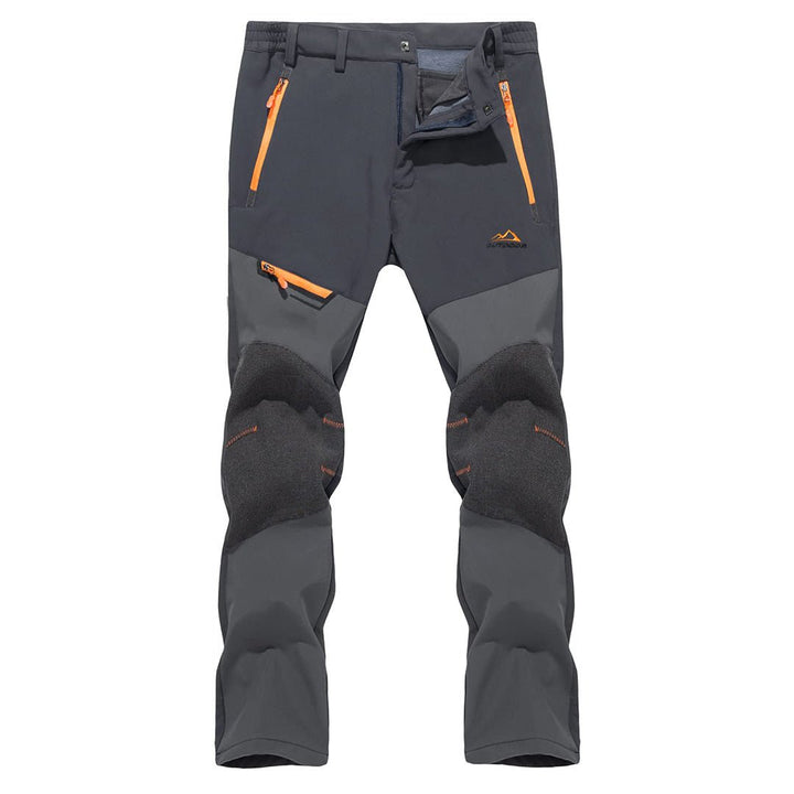 Men's Snow Hiking Waterproof Ski Fleece Lined Pants - Men's Hiking Clothing