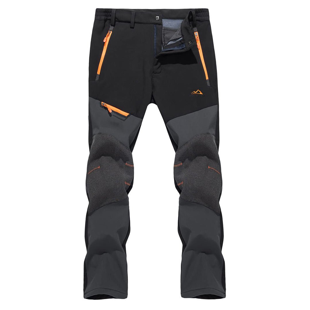 TACVASEN Black Men's Snow Hiking Water - Resistant Ski Fleece Lined Pants