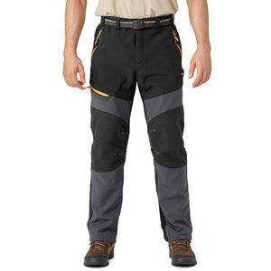 TACVASEN Black Men's Snow Hiking Water - Resistant Ski Fleece Lined Pants