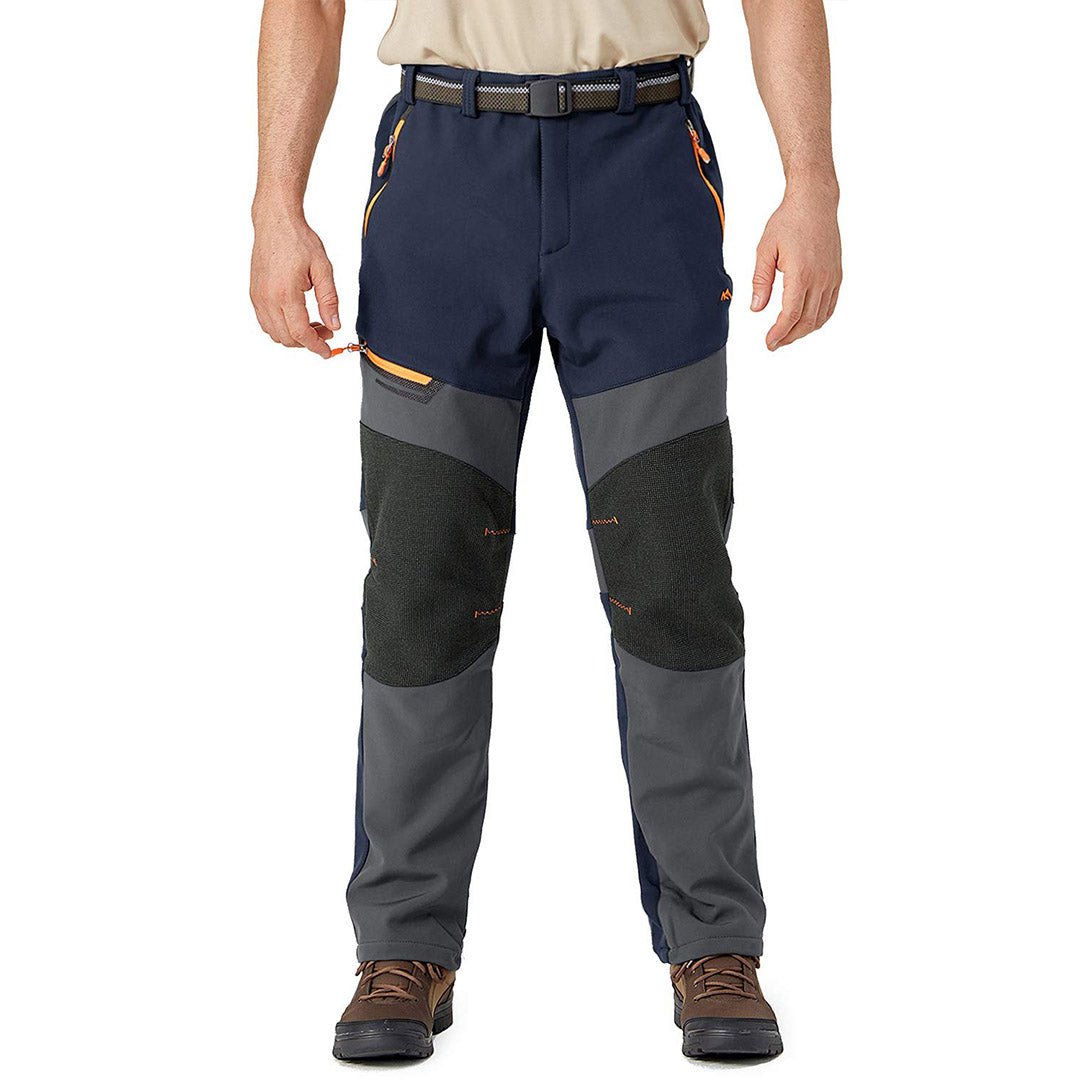 TACVASEN Navy Men's Snow Hiking Water - Resistant Ski Fleece Lined Pants