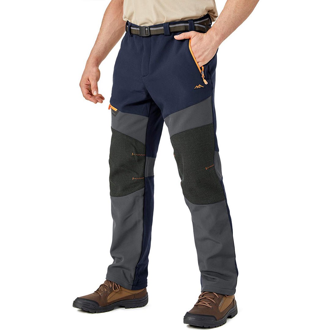 TACVASEN Navy Men's Snow Hiking Water - Resistant Ski Fleece Lined Pants