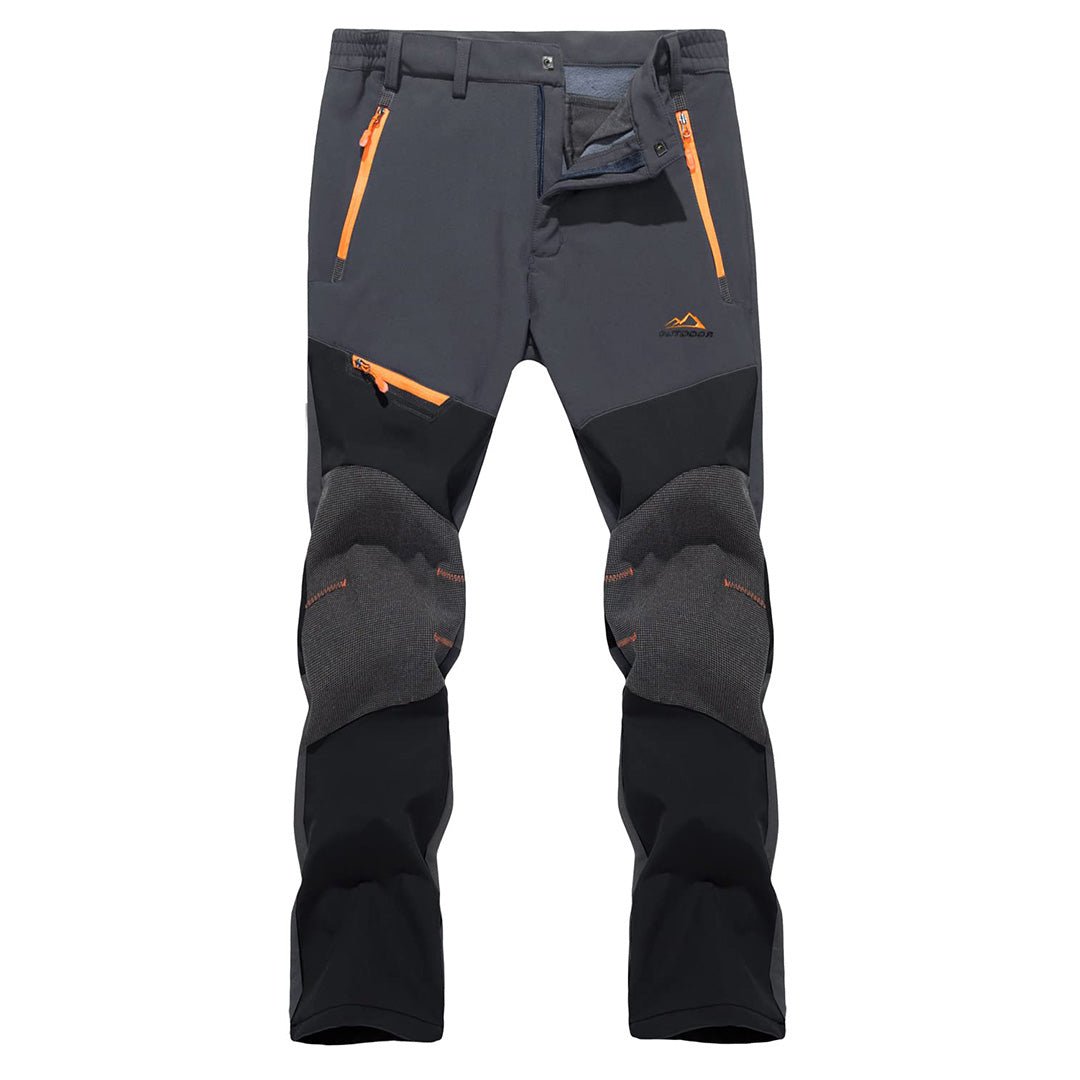 TACVASEN Grey Black Men's Snow Hiking Water - Resistant Ski Fleece Lined Pants