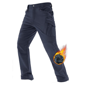 TACVASEN Navy Men's Softshell Ski Tactical Military Hiking Pants
