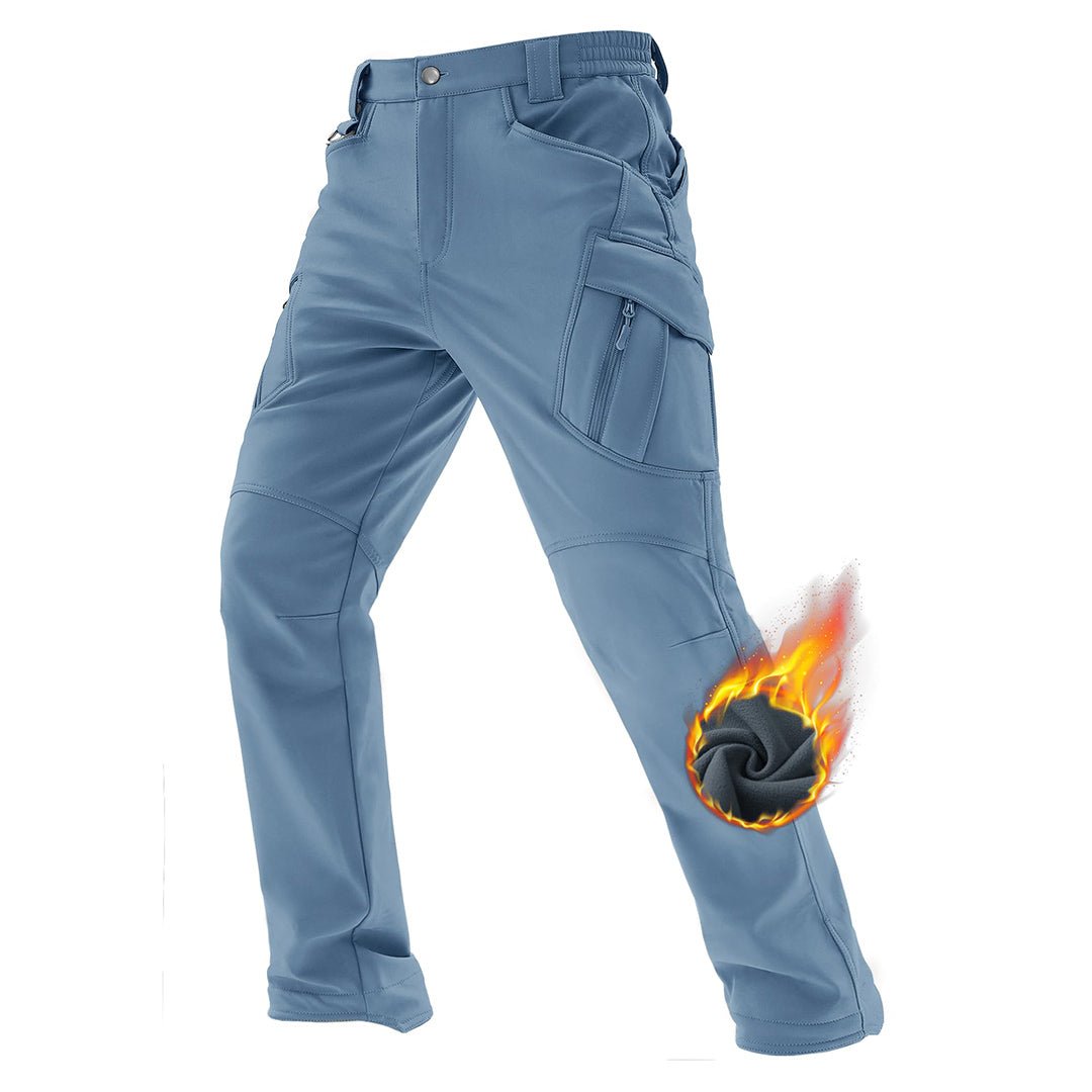 TACVASEN Light Blue Men's Softshell Ski Tactical Military Hiking Pants
