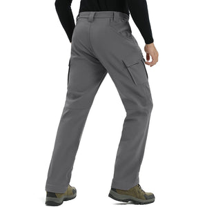 TACVASEN Grey Men's Softshell Ski Tactical Military Hiking Pants