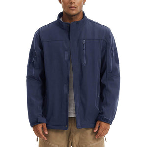 TACVASEN Navy Men's Tactical Jackets Waterproof Softshell Jacket