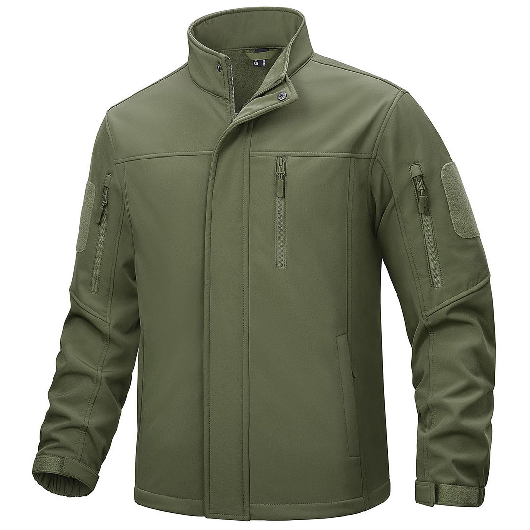 TACVASEN Army Green Men's Tactical Jackets Waterproof Softshell Jacket