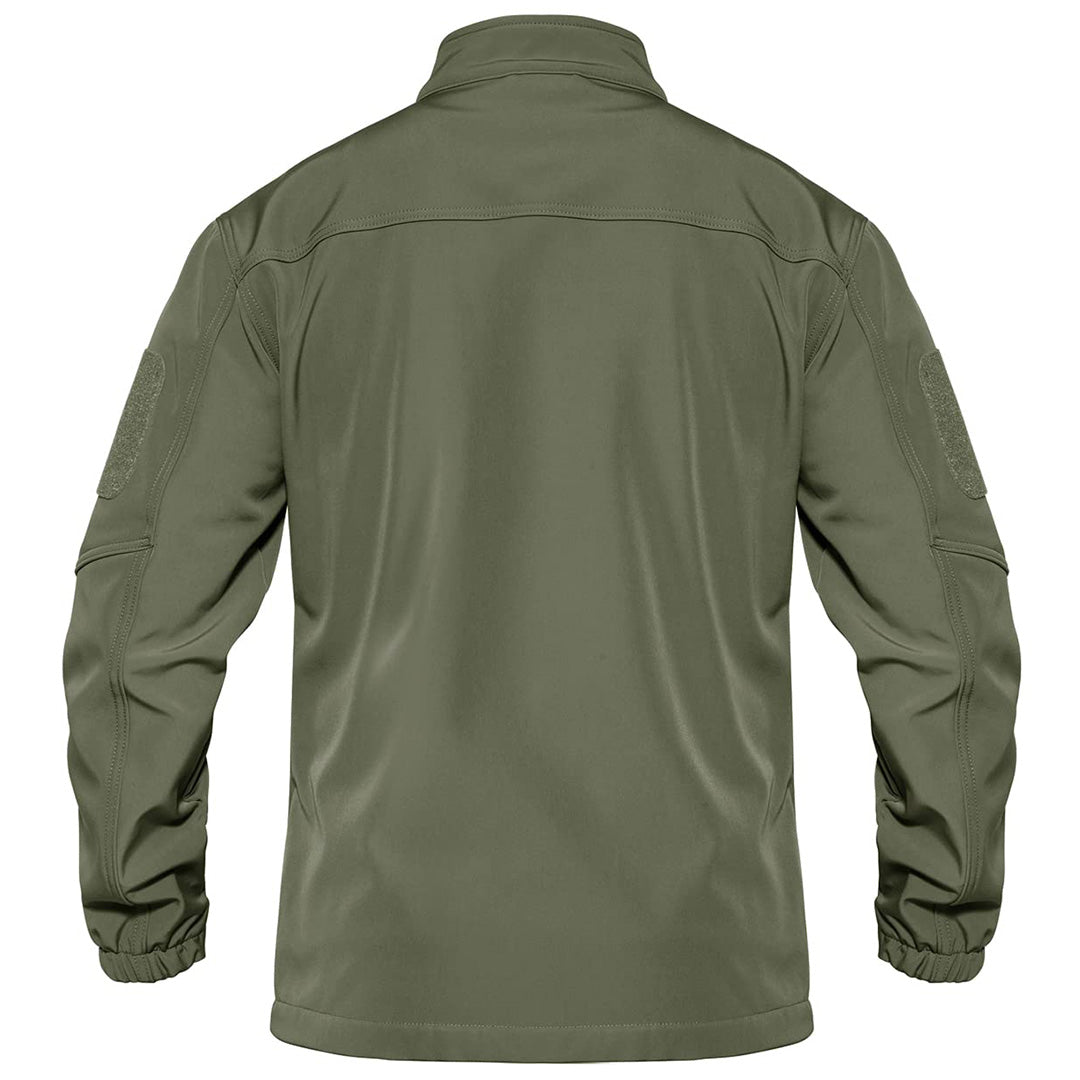 TACVASEN Army Green Men's Tactical Jackets Waterproof Softshell Jacket